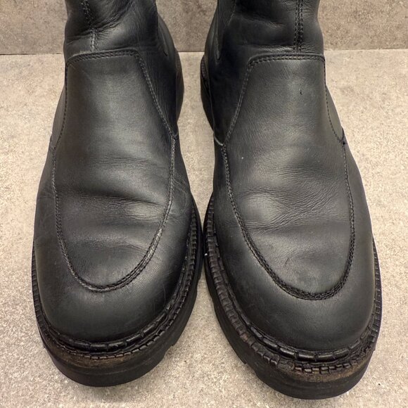Cole Haan 8 Chelsea Black Leather Fall Boots Pull On Waterproof Rain Booties - Picture 11 of 16